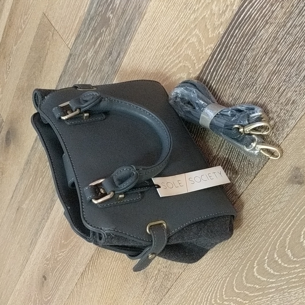Gray Nordstrom hand bag purse